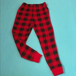 JACKLYN APPAREL jogger style red black checkered pajama pants soft cozy size XS